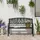 Outsunny Gartenbank 126 x 60 x 85 cm schwarz