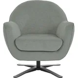 Andas Drehsessel »Stavre, Loungesessel mit Drehfunktion« in moderner Optik, mit elegantem Drehfuß grau