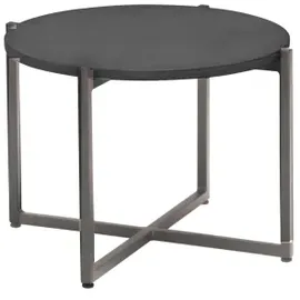 AppleBee Gartentisch 54 x 54 x 30 cm Grau/Rot/Schwarz
