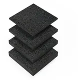 BAUHELD Terrassenpads Schwarz 90 x 90 x 3 cm 30 St.