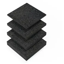 BAUHELD Terrassenpads Schwarz 90 x 90 x 3 cm 30 St.