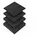 Schwarz 90 x 90 x cm 30 St