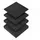 BAUHELD Terrassenpads Schwarz 90 x 90 x 3 cm 30 St.
