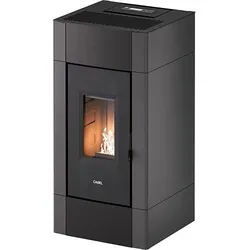 Cadel Pelletofen Cristal 9 Metall Anthrazit 8,5 kW Pellet Air Kamin Kaminofen