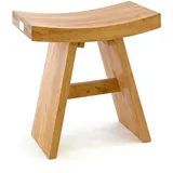 VCM Hocker Teakholz Sitzhocker Holzhocker Höhe 47cm