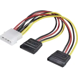 Renkforce Strom Y-Adapter [1x IDE-Strom-Stecker 4pol. - 2x SATA-Strom-Buchse 15pol.] 0.16 RF-4173159