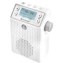 Soundmaster DAB60WE Steckdosenradio Bewegungsmelder DAB+/UKW Bluetooth eingebauter Akku Duschradio