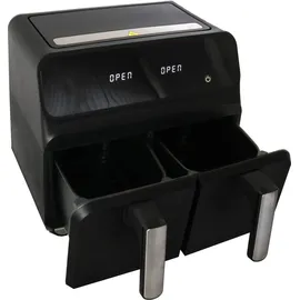 DESKI Doppel Heißluftfritteuse 8L schwarz