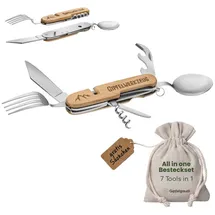 gipfelgaudi All-in-One Camping Besteck: ideal zum Wandern, Picknick & mehr