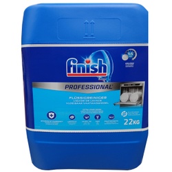 Finish Spülmaschinenreiniger Liquid, Flüssigreiniger von Finish Professional für hygienisch reines Geschirr, 22 kg - Kanister
