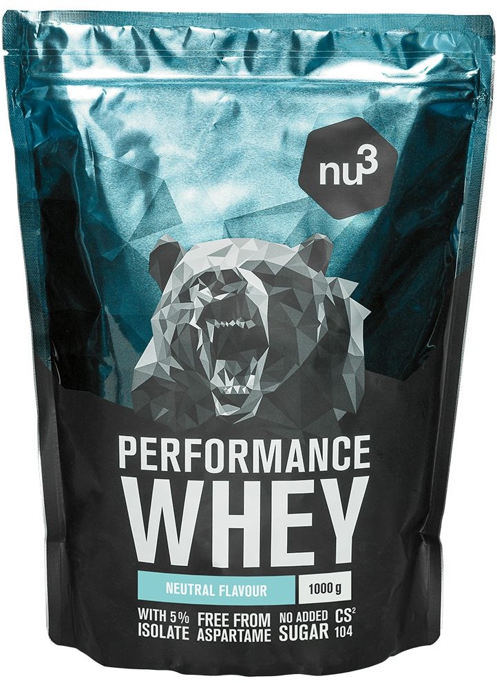 nu3 Whey Performance Neutral 1000 g Poudre