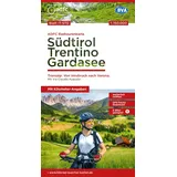 Bva Bikemedia ADFC-Radtourenkarte IT-STG Südtirol, Trentino, Gardasee 1:150.000, reiß- und wetterfest, E-Bike geeignet, GPS-Tracks Download, mit Bett+Bike Symbolen, mit Kilometer-Angaben