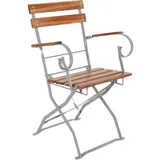 Mojawo Biergarten Klappsessel 53,5 x 47 x 84 cm braun