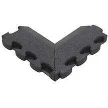 Gum-tech Negatives Eckstück ""Abgeschrägt"" für Fallschutzplatten, Grau, 6 cm