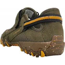 Allrounder by Mephisto Niro Sneaker 94/29, C.Suede/Mesh, Beech/Beech (Schlamm), Klettverschluss Grün, Größe 41 EU