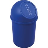 Helit Push-Abfallbehälter „the flip“ 6 L, blau