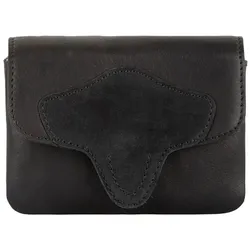 Cowboysbag Druckknopf Brieftasche Schwarz Damen 