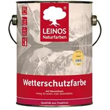 Leinos Wetterschutzfarbe auf Wasserbasis 855 Maisgelb - 10 l Eimer