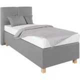 Westfalia Schlafkomfort Boxspringbett 90 x 200 cm H2 Grau