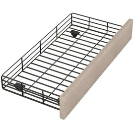 lanki international gmbh Polsterbett 90 x 200 cm Beige/Grau