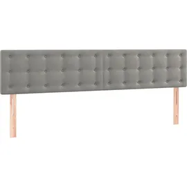 vidaXL Boxspringbett 180 x 200 cm H2 Grau