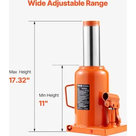 Vevor Wagenheber Stahl 28-44 cm orange