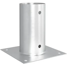 vidaXL Runder Bodenanker 12 Pcs Silber 15 X 15 X 15 Cm Metall