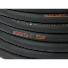 netbote24® TITANEX H07RN-F 5x4 5G4 Gummischlauchleitung 5-50m, Länge:15m - Schwarz