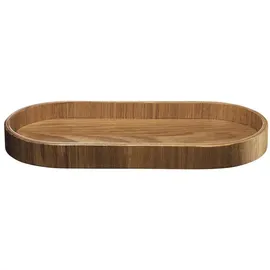 Asa Selection Tablett B 23 cm WOOD, 23 x 11 cm - Braun - Eichenholz - oval