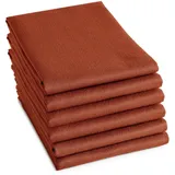 DDDDD Geschirrtuch »Logo aus 100% Baumwolle, 60x65 cm«, (Set, 6 tlg.), Jacquard-Gewebe, sehr saugstark und langlebig, orange