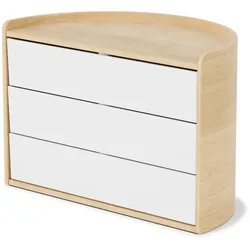 Umbra - Moona Aufbewahrungsbox, weiß / natur