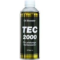 TEC 2000 Oil Booster Motoröl Benziner & Diesel Additiv 375ml - Ölzusatz Motor Oil Additive Dieselzusatz - Motorreiniger - Weniger Ölverbrauch Longlife Motorschutz Geringeren Kraftstoffverbrauch