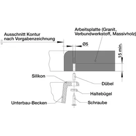 Blanco Subline 400-U anthrazit + Handbetätigung + InFino