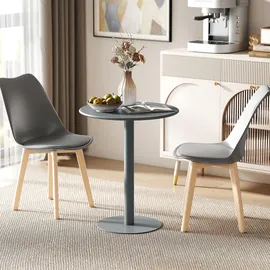 Homcom Küchentisch 60 x 72 x 60 cm Grau