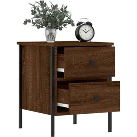 vidaXL Nachttische 2 Stk. Braun Eichen-Optik 40x42x50 cm Holzwerkstoff