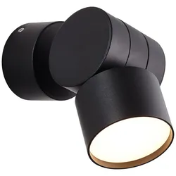AEG LED Wandspot Twine schwarz 5W 380lm 3000K Warmweiß schwenkbar