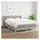 vidaXL Boxspringbett mit Matratze Hellgrau 140x200 cm Stoff