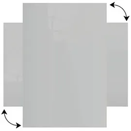 ALLboards Glasboard 100 x 80 cm Grau