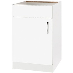 Spülenschrank WIHO KÜCHEN „Flexi“ Schränke Gr. B/H/T: 50 cm x 82 cm x 57 cm, front: weiß glanz, korpus: Spülenschränke Breite 50 cm