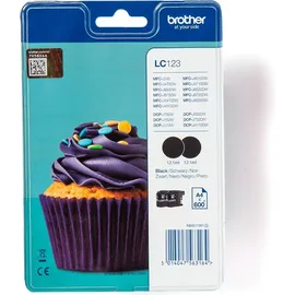 Brother LC-123BK schwarz 2 St.