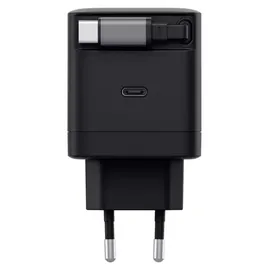 Trust Maxo USB-C PD 65W mit 65 W und einziehbarem Ladekabel,
