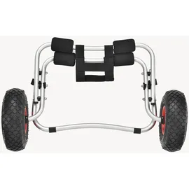 [in.tec] Kajakwagen Drau 72 x 31 x 44 cm Aluminium Silberfarben