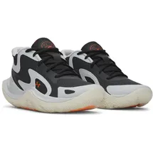 Under Armour Under Armour, Jet '25 Basketballschuhe Kinder, 014 - halo gray/black/team orange Schwarz, Grau,