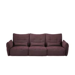 Sofa, 3-Sitzer  Jeaneva , rot , Maße (cm): B: 320 H: 101 T: 114