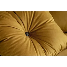 trends by hg Ecksofa »Samir L-Form« mit Strasssteinen und goldfarben Applikationen