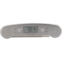 Taylor Fleischthermometer, Einklappbar, mit sofortiger Temperaturanzeige, digitaler Display, 18/8 Edelstahl, 16 cm x 3.5cm