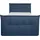 Home Affaire Boxbett HOME AFFAIRE "Kederleicht", blau, B:155cm L:226cm, Komplettbetten, Boxspringbett, inklusive Fußteil, Bettkasten & Topper, in 4 Breiten und 2 Härtegraden