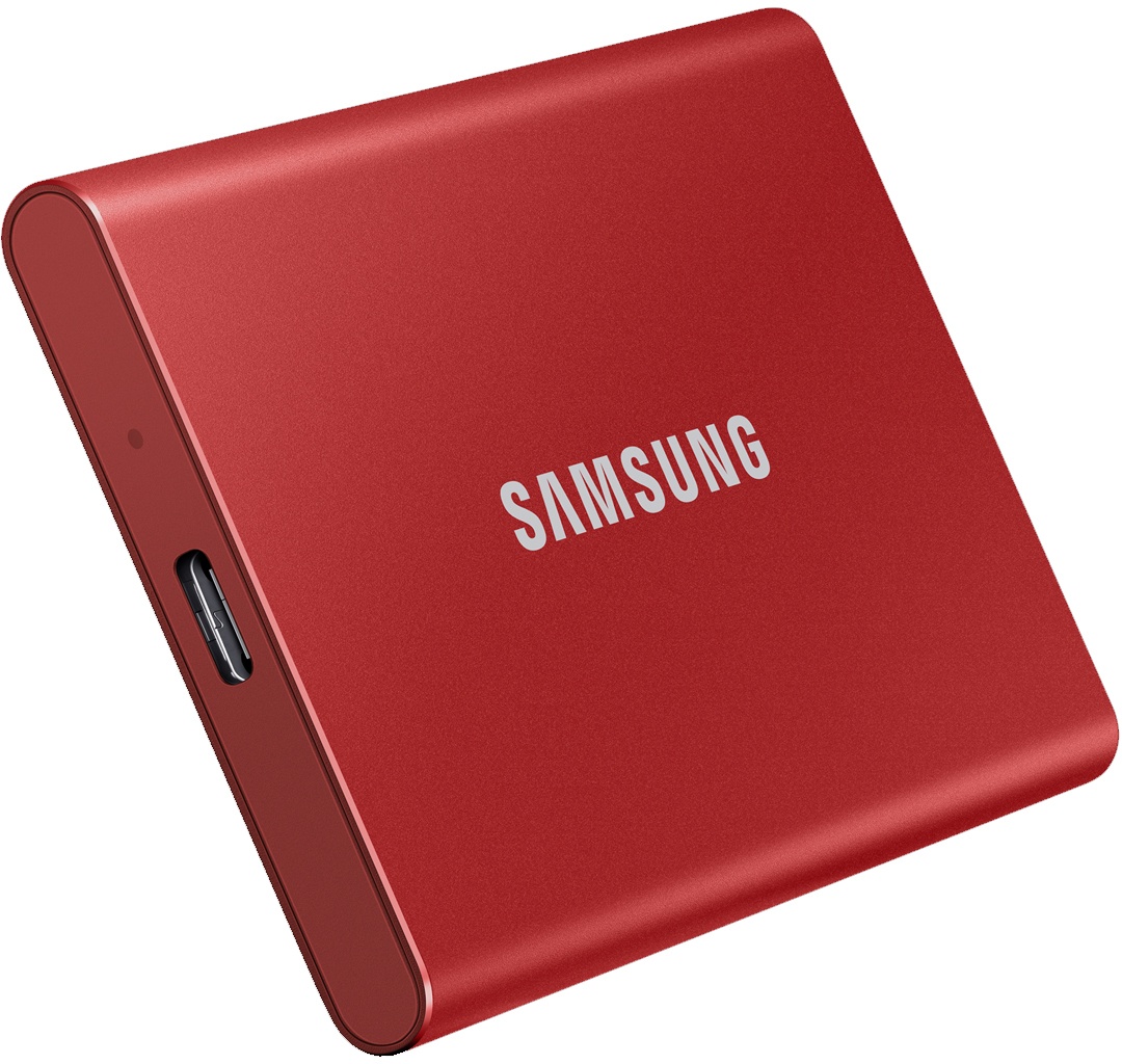 Samsung Portable SSD T7 2TB Rot Externe Solid-State-Drive, USB 3.2 Gen 2x1