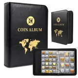 Münzen Sammelalbum 420 Taschen,Münzalbum Münzhalter 3.5 * 3.5 CM/4.5 * 4.5 CM,Münzsammelalbum 2 Euro,Coin Album 20 Seitlich Transparent,Sammler Münzalbum für Münzen,Briefmarken,Medaillen,Abzeichen