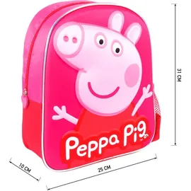 Cerdá Cerda Peppa Pig - 3D Rucksack 31cm - Bunt